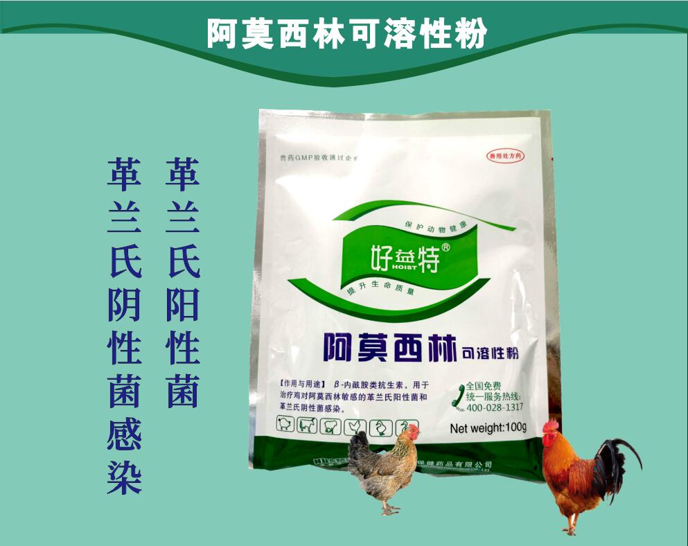 阿莫西林粉，治疗动物革兰氏阳性菌和革兰氏阴性菌感染